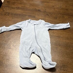 Carter's Soft Light Blue Footed One Piece